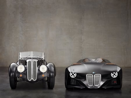 BMW 328 concept (old and new) - hommage, concept, sports car, bmw, 328