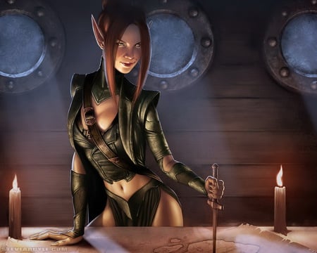 Elf - elf, fantasy, a, female