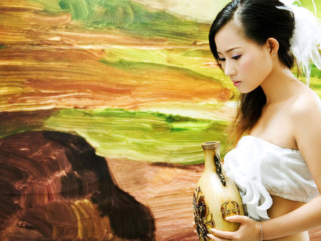 Chinese woman - chinese, pretty, people, girl, woman