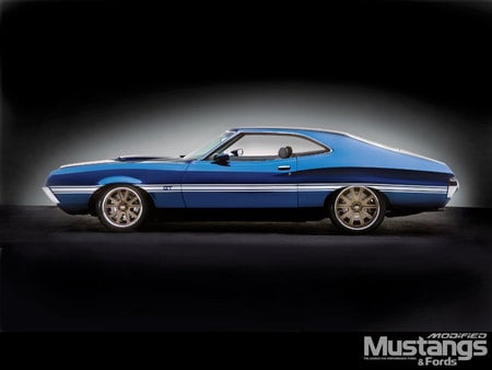 Torino - ford, car, blue, torino