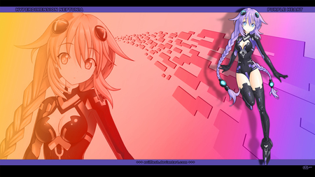 Hyperdimension Neptunia - anime girl, beautiful, hot, purple heart, beauty, evilflesh, colorful, cute, sexy