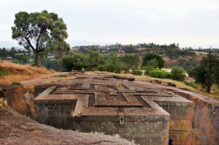 Church_of_Saint_George_Lalibela (seven to the magic world) - sky, church, ethopia, architecture, god, tree, religious, world