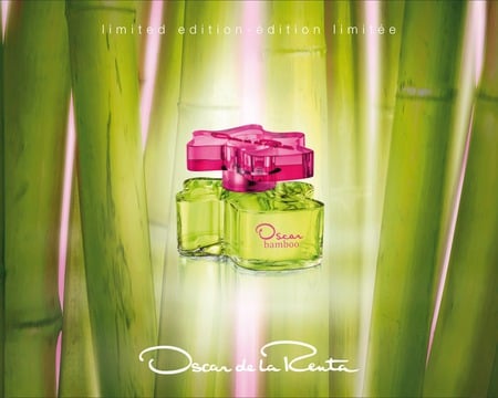 Oscar de La Renta - luxury, vogue, perfum, designer, glamour, oscar de la renta, green, bamboo