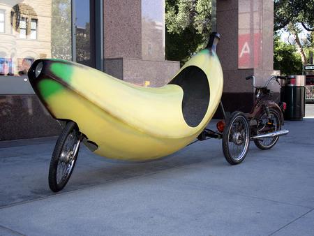 Banana - a, banana, yellow, motorcycle