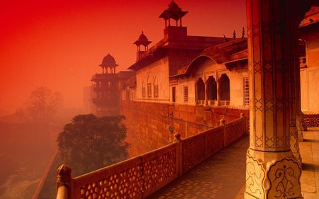 incredible - india, beauty, building, peaceful, photography, red, beautiful, manmade, orange, temple