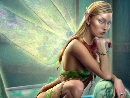 Elf Girl - elf, abstract, beatiful, fantasy, girl, fairy