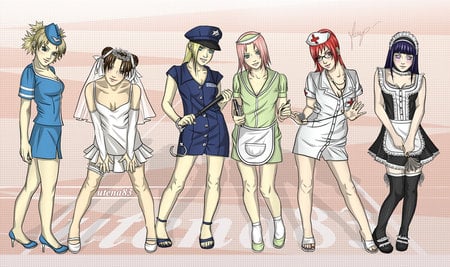 Sweet - sexy, konoha girls, naruto shippuden, cute, naruto girls