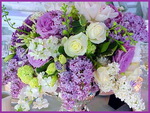 Lilacs and roses