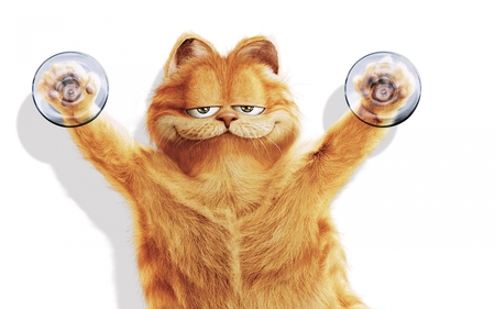 Clever Cat - cat, clever, tomcat, anime, garfield, cupping