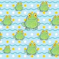 FROGGIES ON WALLPAPER