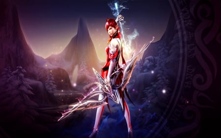 Freelancer - woman, freelancer, bow, aion, archery, female, warrior