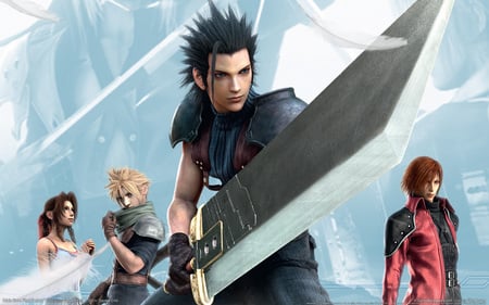 Crisis Core - fighter, hair style, warrior, sword, guy, final fantasy, final fantasy vii, fantasy, crisis core, video game