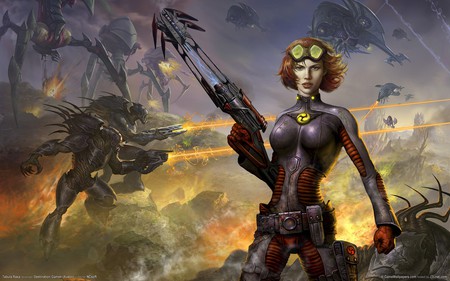 Tabula Rasa - female, tabula rasa, gun, girl, fantasy, hd, action, adventure, video game