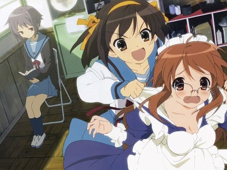 Suzumiya Haruhi - anime, the meloncholy of suzumiya haruhi, haruhi, suzumiya