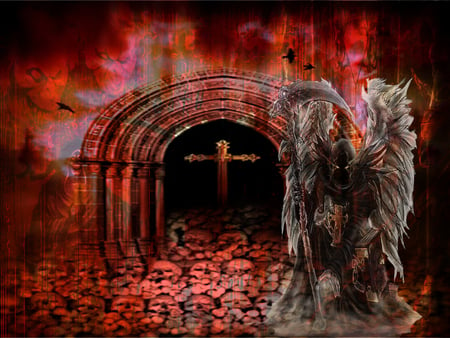 Hades - hell, abstract, hades, afterlife, 3d, religion