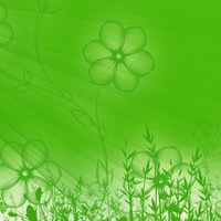 green flower