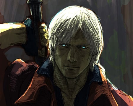 DmC5 - drawings, fantasy, game, devil, cry, tears, art