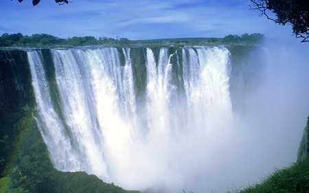 victoria_falls_zimbabwe_africa - nature, sky, waterfall, africa, vectoria