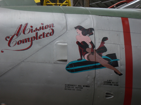 bomber pinup - american, artwork, airplane, pinup