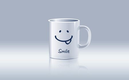 Smile - fun, smiley face, random, smile, funny, cute, mug, cup