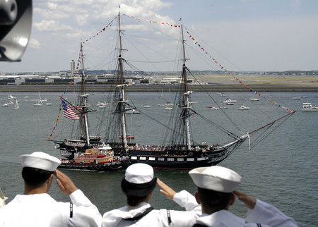 THE USS CONSTITION-(OLD IRONSIDE) - usa, boat, military, war, old ironside, navy, sea, uss constition