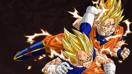 Goku vs. Vegeta - saiyans, goku, rivals, vegeta