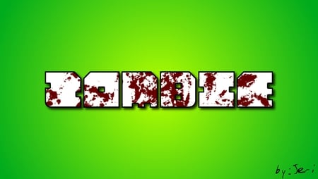 Zombie - zombie, green, blood, text