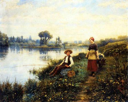 A passing conversation, by Daniel Ridgway Knight