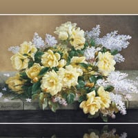 Yellow Roses and Lilacs F1