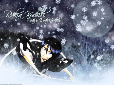 Rukia Kuchiki - winter, bleach, kuchiki, rukia