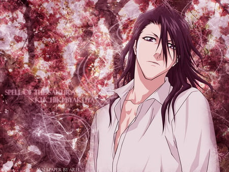 Spell of the Sakura - harmony, byakuya, kuchiki, bleach, pink