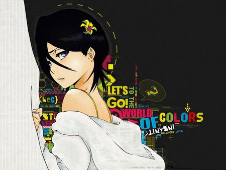 Let's go to the World of Colors - colorful, kuchiki, rukia, bleach