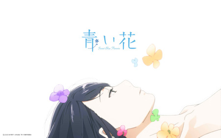 Aoi Hana - fumi, flowers, blue, yuri