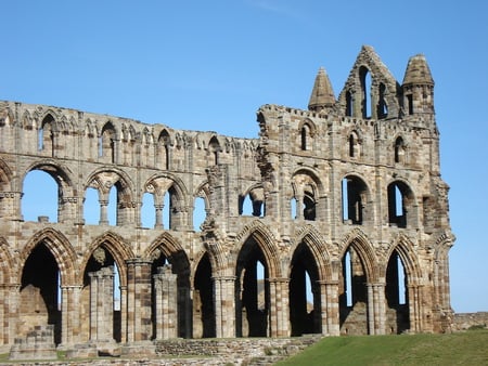 Whitby abbey - whitby, gothic, abbey, ruin