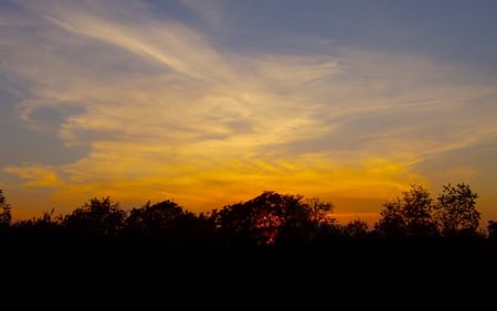 Sunset - nature, sky, sunset, sunrise