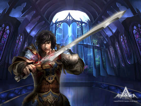 Atlantica Warrior - warrior, atlantica, video game, atlantica online