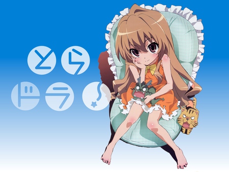 Taiga Aisaka - taiga aisaka, dragon, kawaii, cute, toradora, plush, tiger