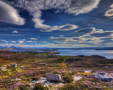 Loch Ewe - highlands, sky, lake, scotland