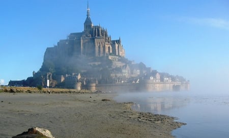 Mont St. Michel - hill, france, sea, normandie