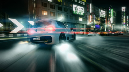 Volkswagen - speed, chase, racing, flash, stunning, fast, blur, car, digital, hd, volkswagen, video game, sportscar, race