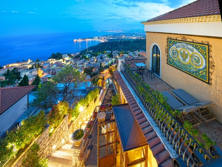 Sicily,Italy - stairs, colorful, chairs, villa, modern, view, evening, table, romance, holiday, grass, building, buildings, sicily, nature, chair, romantic, beautiful, door, sea, beauty, sky, trees, italy, peaceful, pretty, clouds, architecture, green, house, resort, relax, houses, summer, lovely, italia, luxury, blue, city, flowers, colors, lights