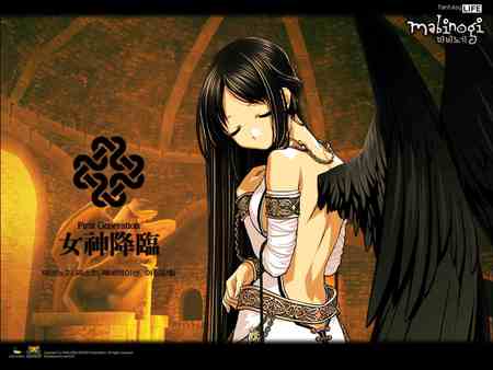 Mabinogi - Morrighan - wings, morrighan, black, game, anime, mabinogi