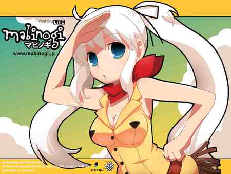 Mabinogi - Nao exploring - game, anime, white, mabinogi, nao