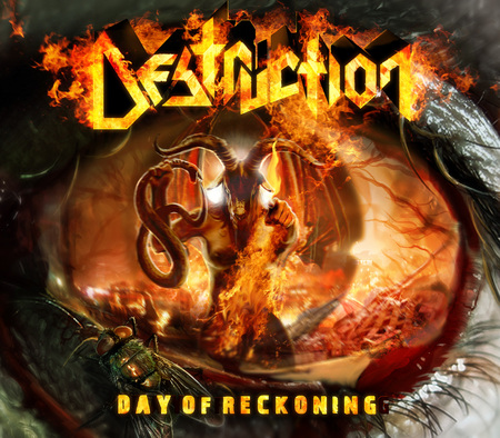 Destruction - Day of Reckoning - heavy, metal, german, flames, day, music, destruction, band, evil, eye, fire, logo, devil, reckoning, germany, demon