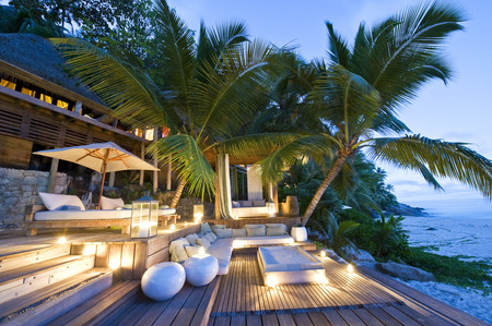 Villa - design, sunset, villa, modern, relaxation, cool, beach side, umbrella, romance, decor, harmony, light, tropical, deck, beach front, beautiful, armchairs, sea, nice, beach, photography, peaceful, candles, water, vacation, calm, lounge, luxury beach, pretty, architecture, house, patio, resort, sand, front the sea, relax, style, ocean, palm trees, palms, outdoors, lovely, luxury, palmtrees, spa, luxurious, lights, the lap of luxury