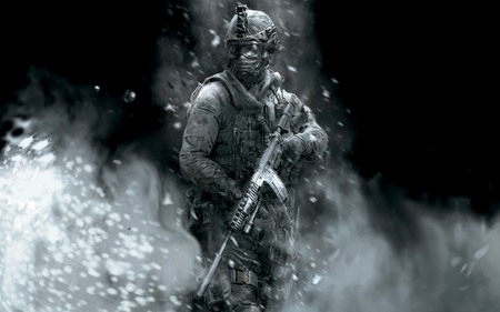 Modern Warfare - soldier, modern warfare, hd, call of duty, weapon, modern warfare 2, action, adventure, video game