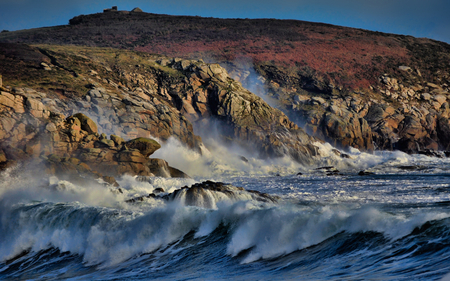 Rocky Coast - rocky, oceans, nature, coast, sea, wave