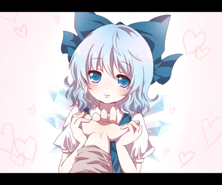 Cirno (Touhou) - touhou, girl, blue eyes, anime, short hair, cirno