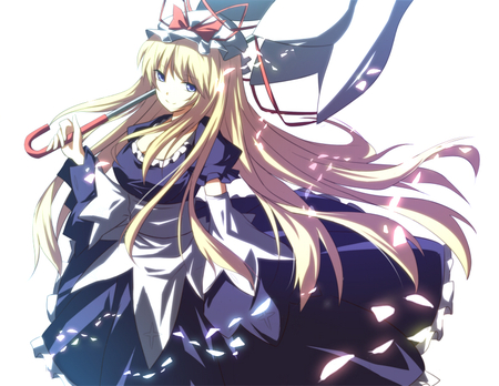 Yakumo Yukari (Touhou) - blonde, long hair, touhou, anime