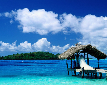 Amazing-Bora-Bora - clouds, nature, blue, amazing, beaches, beache, sky, borabora